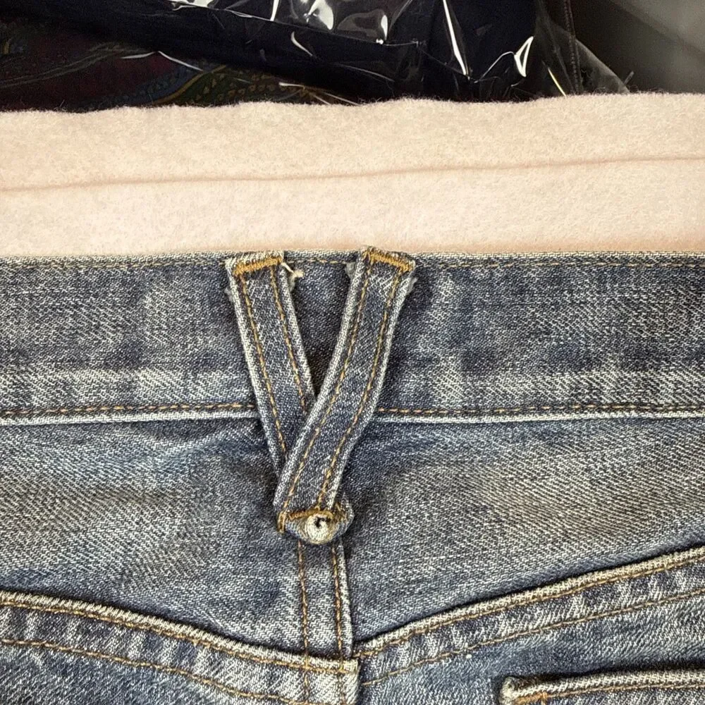 J.Crew Point Sur Darwin Jeans 29 USA Cropped Cotton B0782 Distressed Raw Hem